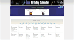 Desktop Screenshot of jazzbirthdaycalendar.com